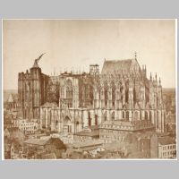 The unfinished cathedral in 1855 Johannes Franciscus Michiels, Wikipedia.jpg